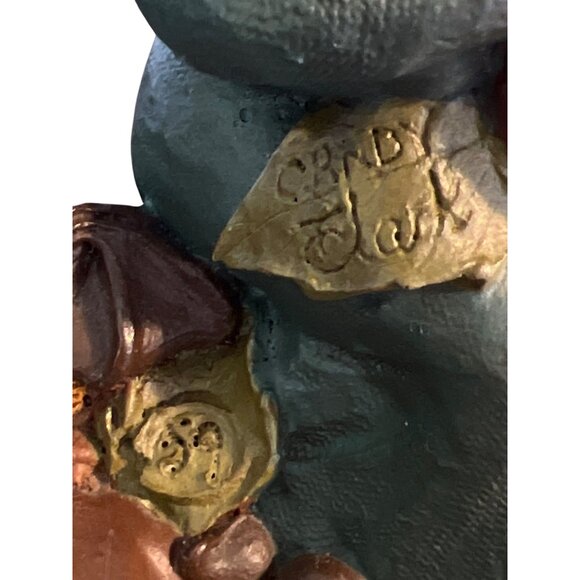 Vtg 2 Tom Clark Gnome Figurines Candy Chip 1985 Numbered Signed Estate Pecan - Picture 12 of 12